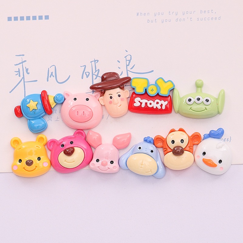 ใหม่ รูปปั้นเรซิ่น รูปการ์ตูนสัตว์ดิสนีย์ ทรงกลม แบน 10 ชิ้น ต่อชุด