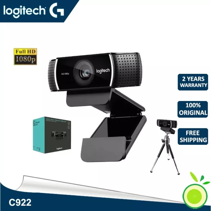 กล้องเว็บแคม Logitech C922 Pro Hd 1080P ไมโครโฟนในตัว