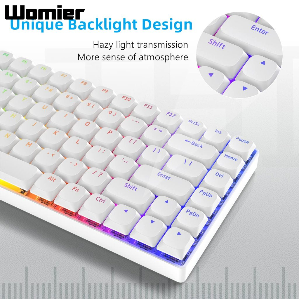 Womier ชุดปุ่มกดคีย์บอร์ดเล่นเกม 118 คีย์ Horizon V2 Low Profile/Uniform Profile