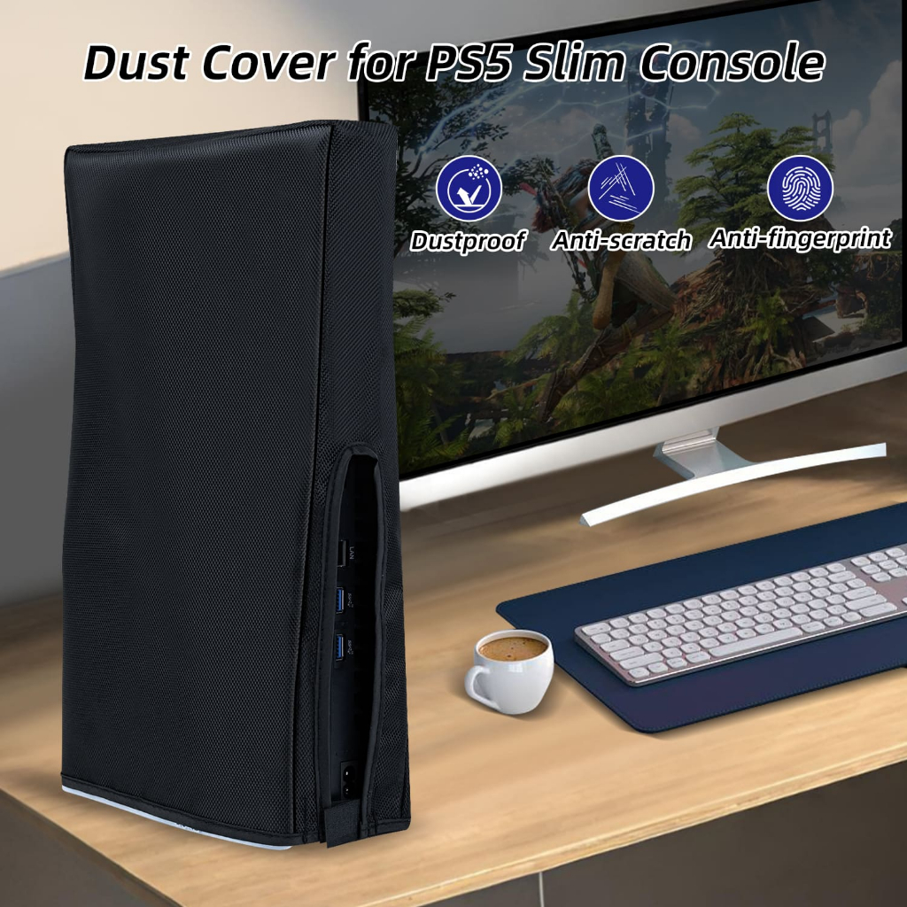 ผ้าคลุมคอนโซลเกม Mcbazel ป้องกันฝุ่น สําหรับ PS5 Slim Game Console