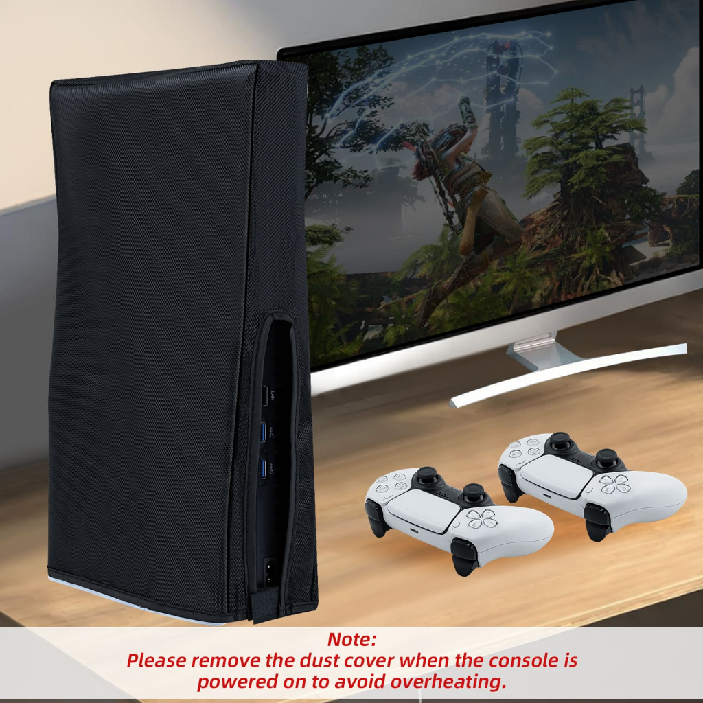 ผ้าคลุมคอนโซลเกม Mcbazel ป้องกันฝุ่น สําหรับ PS5 Slim Game Console