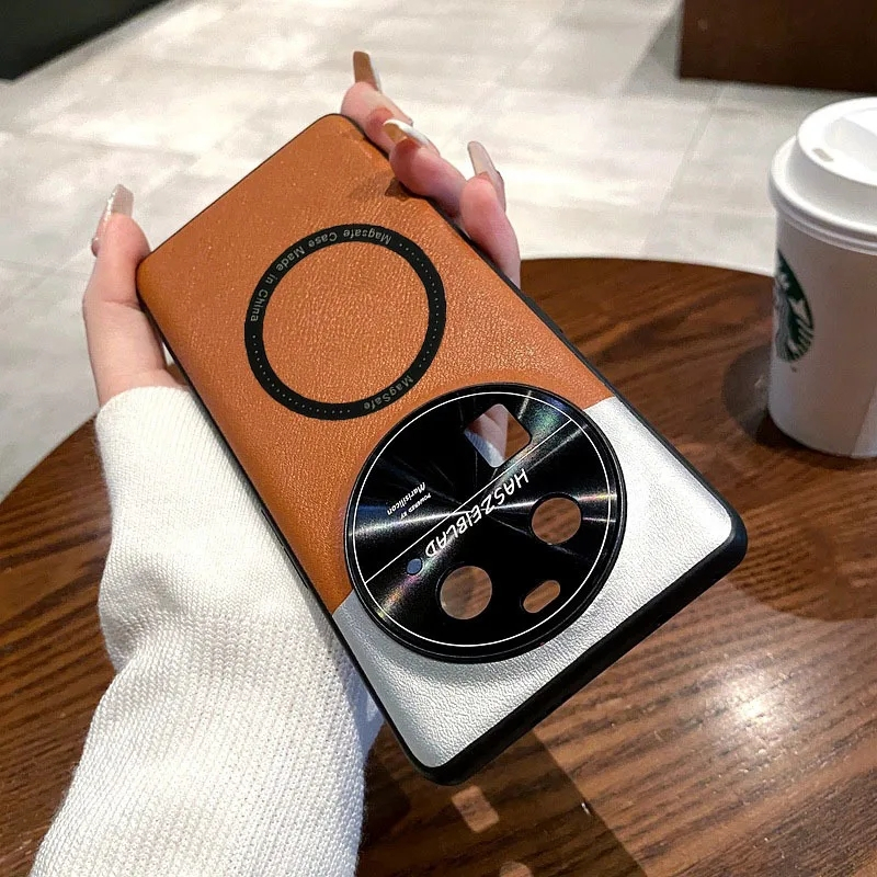 เคสโทรศัพท์มือถือหนัง ฝาพับแม่เหล็ก ป้องกันกล้อง กันกระแทก สําหรับ oppo find x7 ultra x6 pro xiaomi mi 14 m14 13 13t 12t ultra poco f5 redmi k60 k50