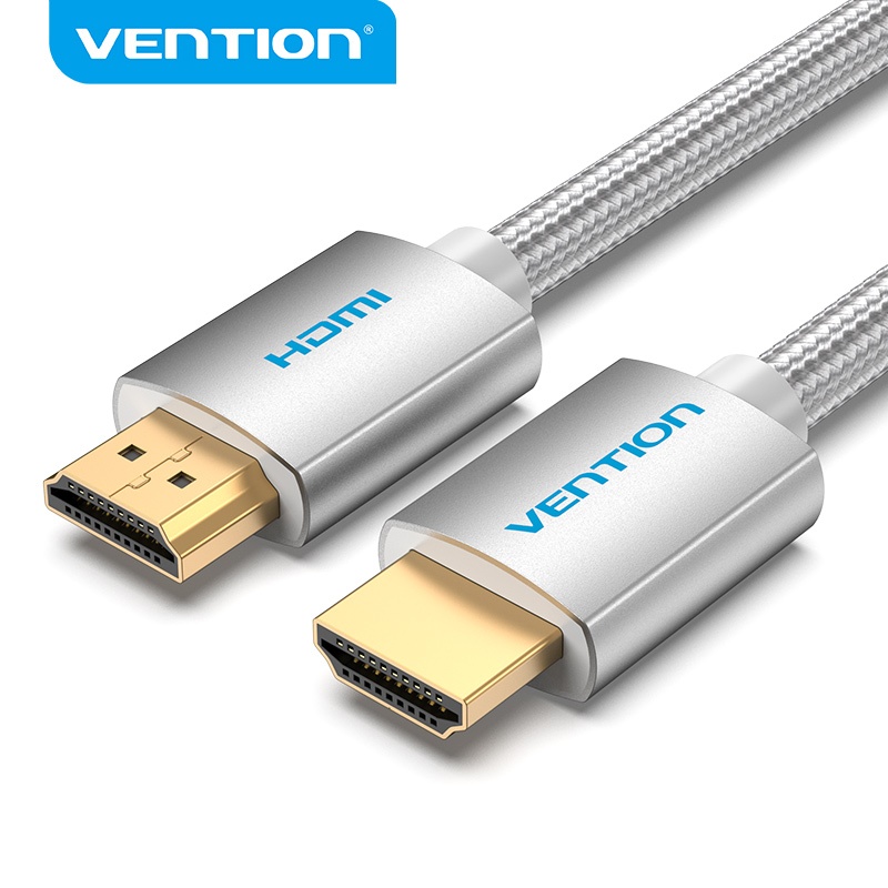 Vention สาย HDMI 2.0 4K 3D 1080P ผ้าฝ้ายถัก อลูมิเนียมอัลลอยด์ สําหรับ TV Xbox 360 PS4 HDMI อะแดปเตอร์ขยาย