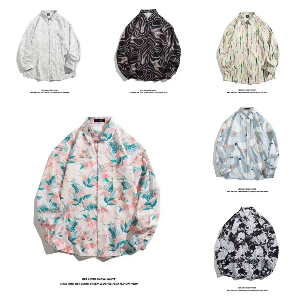 เสื้อเชิ้ตแขนยาว แฟชั่นสําหรับผู้ชาย รุ่น 2312