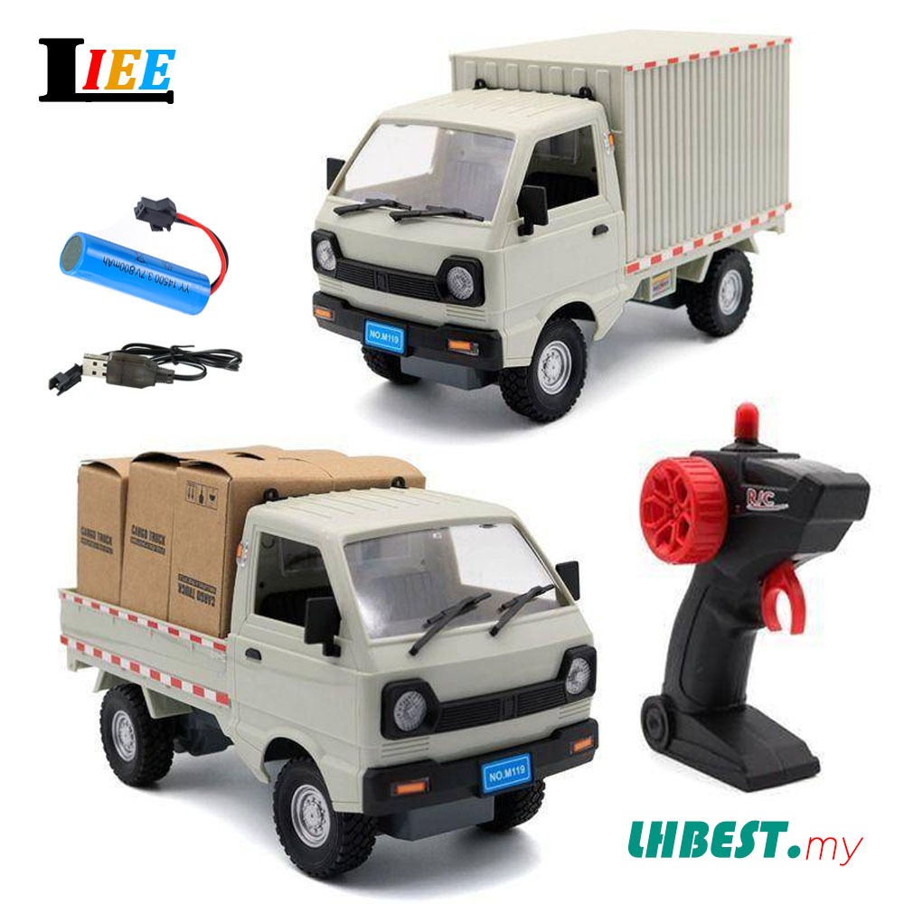 1:16 รีโมทคอนโทรล รถบรรทุก ขนส่งสินค้า รถดริฟท์จําลอง RC ของเล่น kereta ปีนเขา รถบรรทุก รถยานพาหนะ ไฟ Led Haul ของเล่นไฟฟ้า ของขวัญสําหรับเด็ก