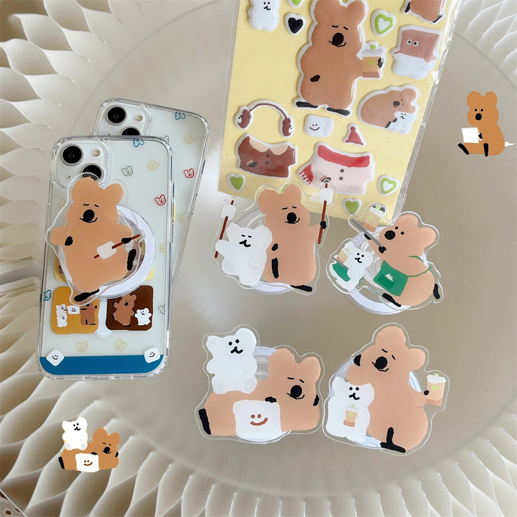 เคสโทรศัพท์มือถืออะคริลิค แม่เหล็ก รองรับโทรศัพท์มือถือ สําหรับ iphone case 15 Pro Max 14 Pro Max 13 Pro Max 12 Pro Max