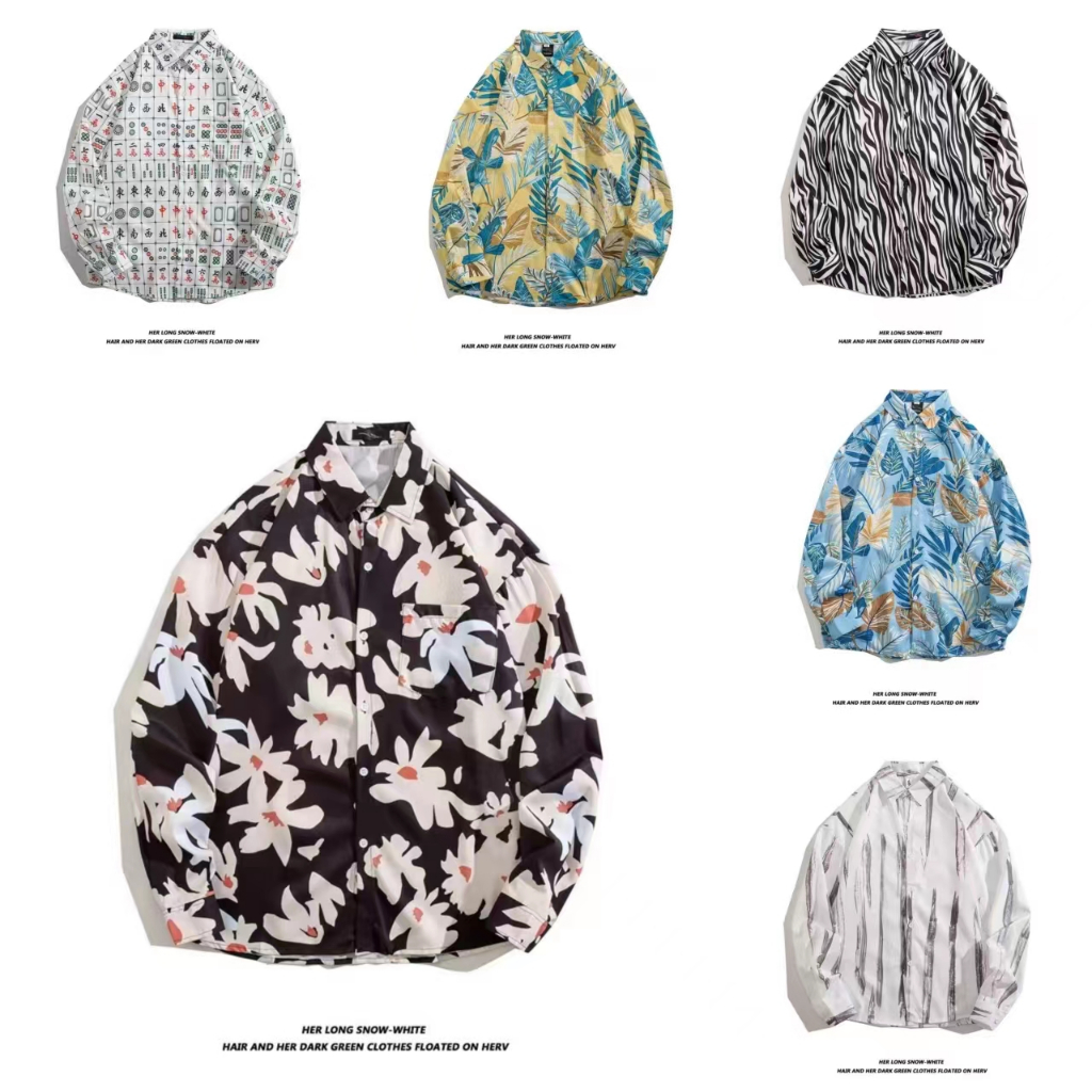 เสื้อเชิ้ตแขนยาว แฟชั่นสําหรับผู้ชาย รุ่น 2245
