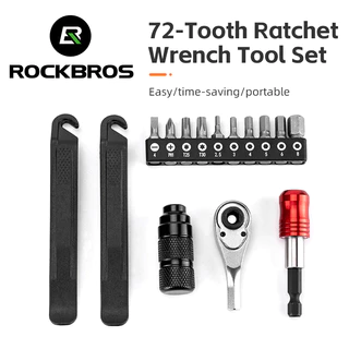 【TH Delivery】Rockbros ชุดเครื่องมือประแจ โลหะผสมอลูมิเนียม 72 ซี่ แบบพกพา สําหรับซ่อมแซมจักรยาน MTB