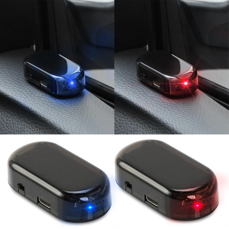พร้อมส่ง ไฟกระพริบเตือน LED พลังงานแสงอาทิตย์ กันขโมย สําหรับรถยนต์