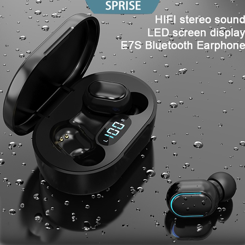Sprise E7S หูฟังบลูทูธไร้สาย TWS แบบพกพา สําหรับ Android