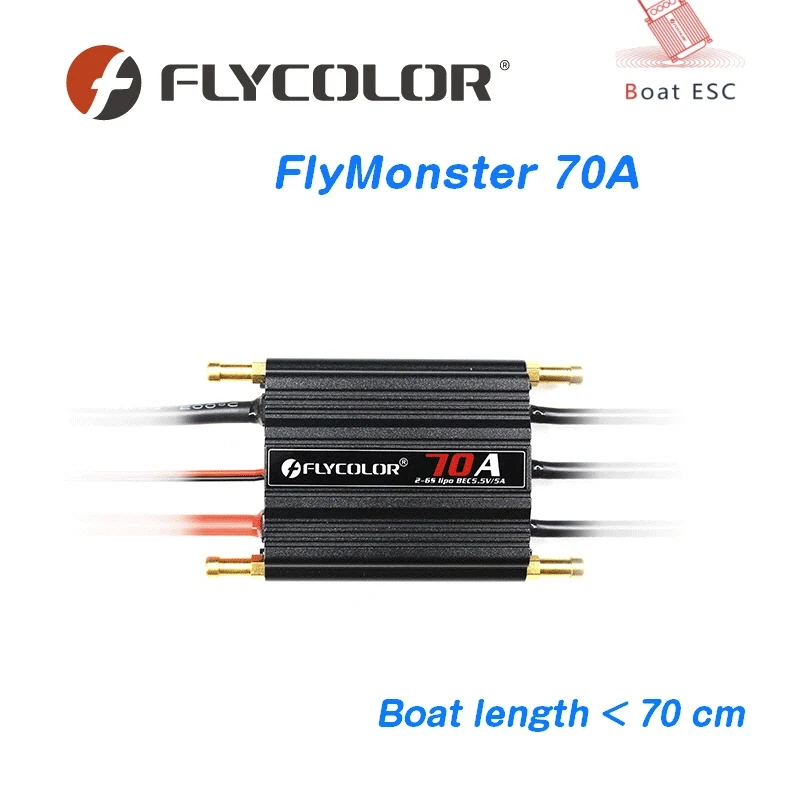Flycolor FlyMonster การ์ดควบคุมความเร็ว ESC 50A 70A 90A 120A 150A 2-6S กันน้ํา สําหรับเรือบังคับ - รูปที่ 4