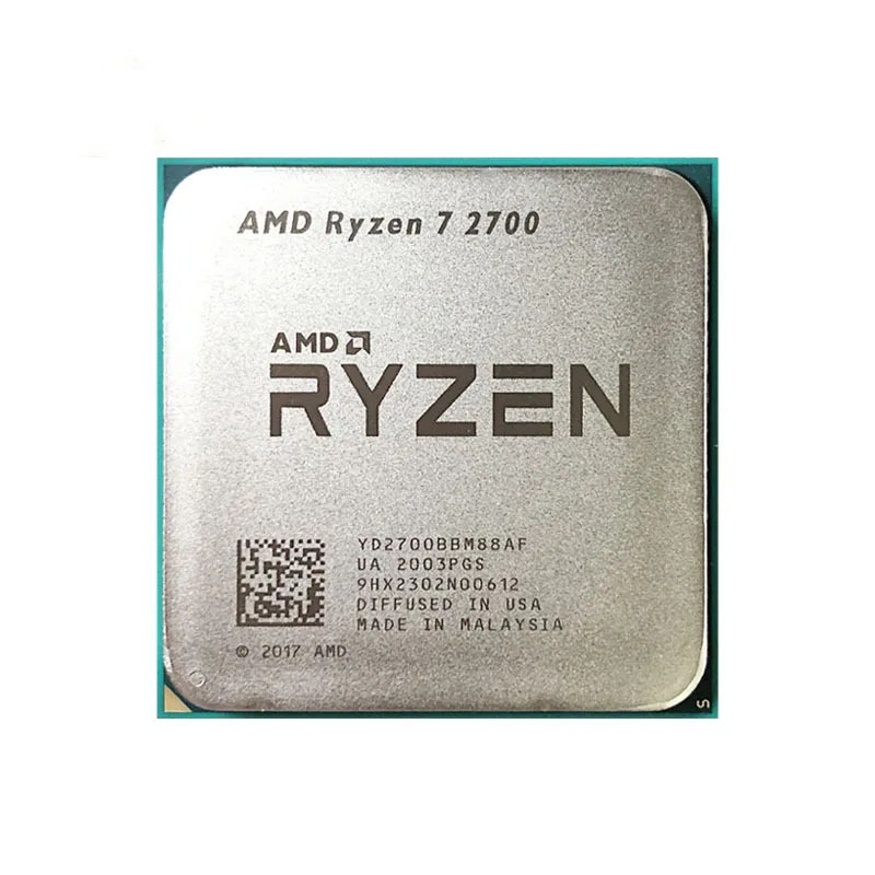 AMD Ryzen 7 2700 R7 2700 3.2 GHz แปด-Core สิบหกเกลียว 16M 65W CPU โปรเซสเซอร์ YD2700BBM88AF ซ็อกเก็ต