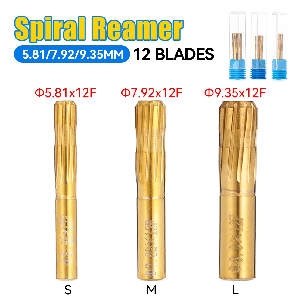ดอกรีมเมอร์ 12 ร่อง 5.56-9 ซม. ปุ่มกด แชมเบอร์ มิลลิ่ง เครื่องตัด รีมเมอร์ แม่นยํา ใบมีดสองชั้น เครื่องมือ