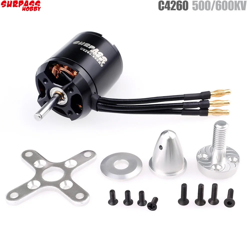 Surpass HOBBY มอเตอร์ไร้แปรงถ่าน 3530 C4260 500KV 600KV สําหรับเครื่องบินบังคับ
