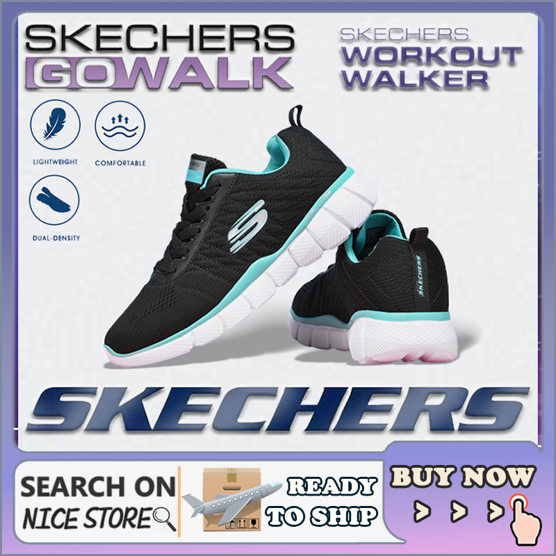 [รองเท้าผ้าใบผู้หญิง] Skechers_ Go-walk รองเท้าผ้าใบ สลิปออน กีฬา รองเท้าส้นแบน Kasut Sukan Wanita Walking Running Girl ZMV4
