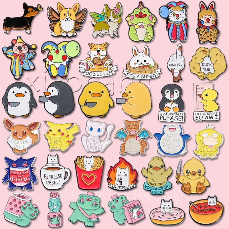 เข็มกลัด รูปการ์ตูนเป็ดสีเหลืองน่ารัก เครื่องประดับ ของขวัญ สําหรับเด็ก