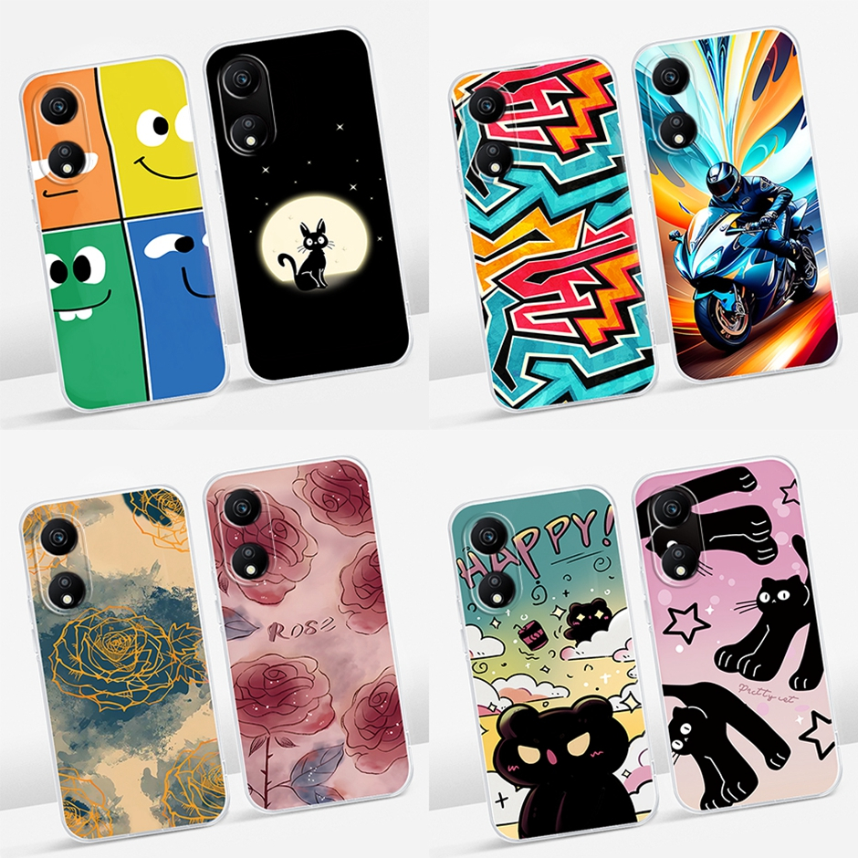 สําหรับ Honor x5 Plus เคสโทรศัพท์มือถือ ซิลิโคนนิ่ม TPU ลายเพ้นท์ WOD-LX1 WOD-LX2 WOD-LX3 Honor x5 V