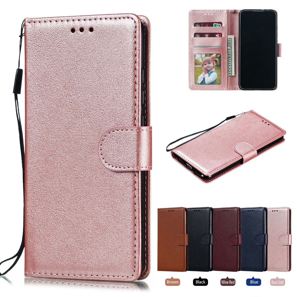 เคส Case for Samsung Galaxy Note 20 Ultra 9 10 10+ สซัมซุง Note10 Lite S21+ Plus S21 FE 5G เคสฝาพับ เคสหนัง โทรศัพท์หนังฝาพับพร้อมช่องใส่บัตรสําหรับ Flip Cover Leather Wallet With Card Slot Holder Soft TPU Bumper Shell ซองมือถือ