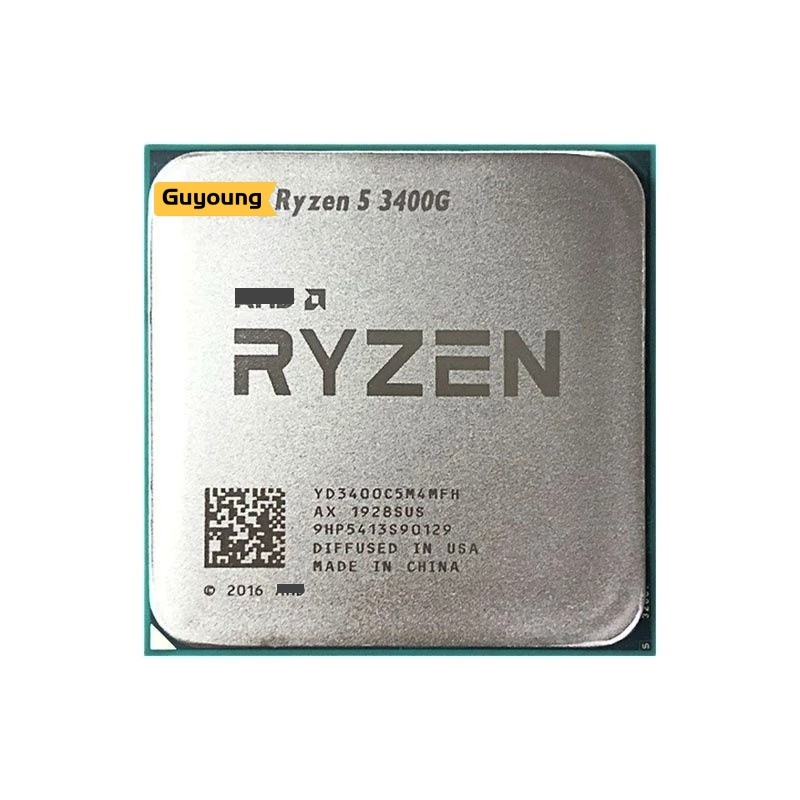 YZX Ryzen 5 3400G R5 3400G 3.7 GHz ใช้ Quad-Core แปดด้าย 65W CPU โปรเซสเซอร์ YD3400C5M4MFH ซ็อกเก็ต 