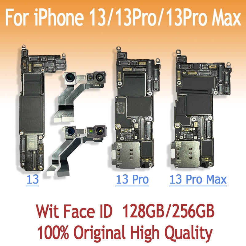 128GB 256GBเมนบอร์ดสําหรับiPhone 13PM 13Pพร้อมFace ID IOS Logic Boardเมนบอร์ด