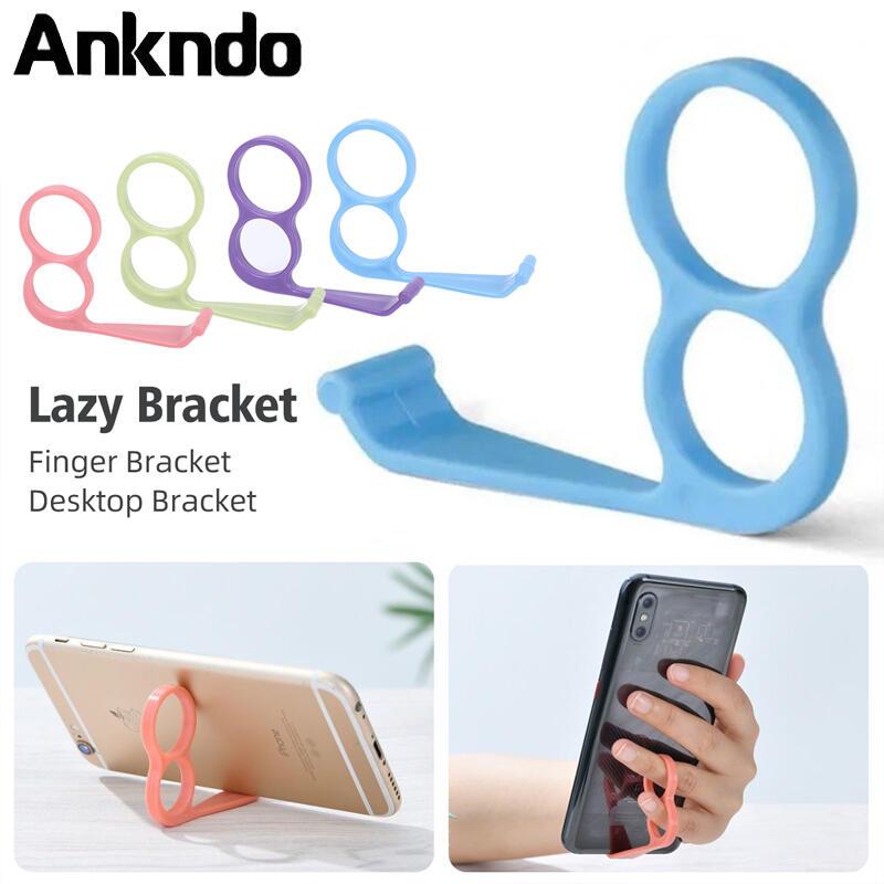 Ankndo 5 ชิ้น ที่วางโทรศัพท์มือถือ แหวนนิ้ว รองรับ สําหรับ Xiaomi Sumsung โทรศัพท์มือถือ แท็บเล็ต ขายึดมือถือ ขาตั้ง