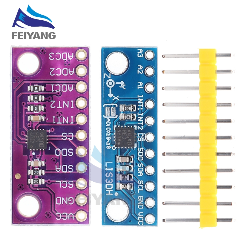 Lis3dsh LIS3DH โมดูลเครื่องวัดความเร็วสามแกน ความละเอียดสูง สําหรับ Arduino