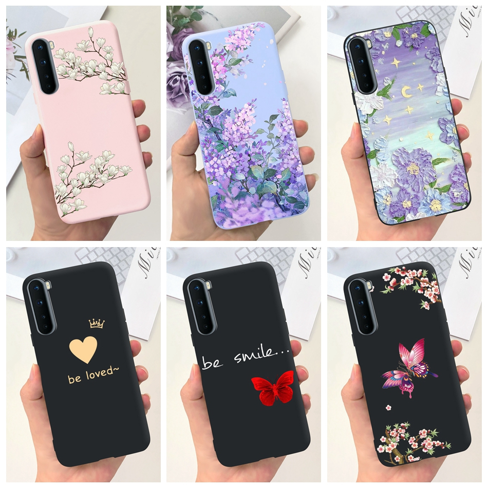 Oneplus Nord / 8 Nord 5G / Z AC2001 AC2003 ดอกไม้สวยงาม ผีเสื้อ แพตเตอร์ เยลลี่ ซิลิโคนนิ่ม TPU เคส