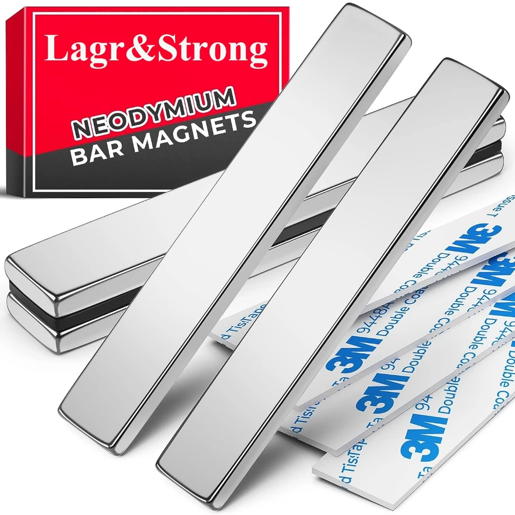 แม่เหล็กนีโอไดเมียม, แม่เหล็กแรง, ขนาดใหญ่, บาร์แม่เหล็กทรงพลังมาก, แถบแม่เหล็กติดตู้เย็นพร้อมกาวสองหน้าสําหรับหลายใช