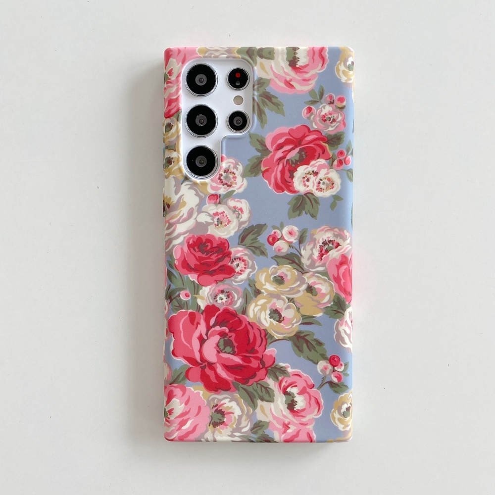 เคสโทรศัพท์มือถือแบบนิ่ม ลายดอกไม้ แฟชั่น สําหรับ Samsung Galaxy S24 Ultra S24+ S24 S23 S22 Ultra S23 Plus