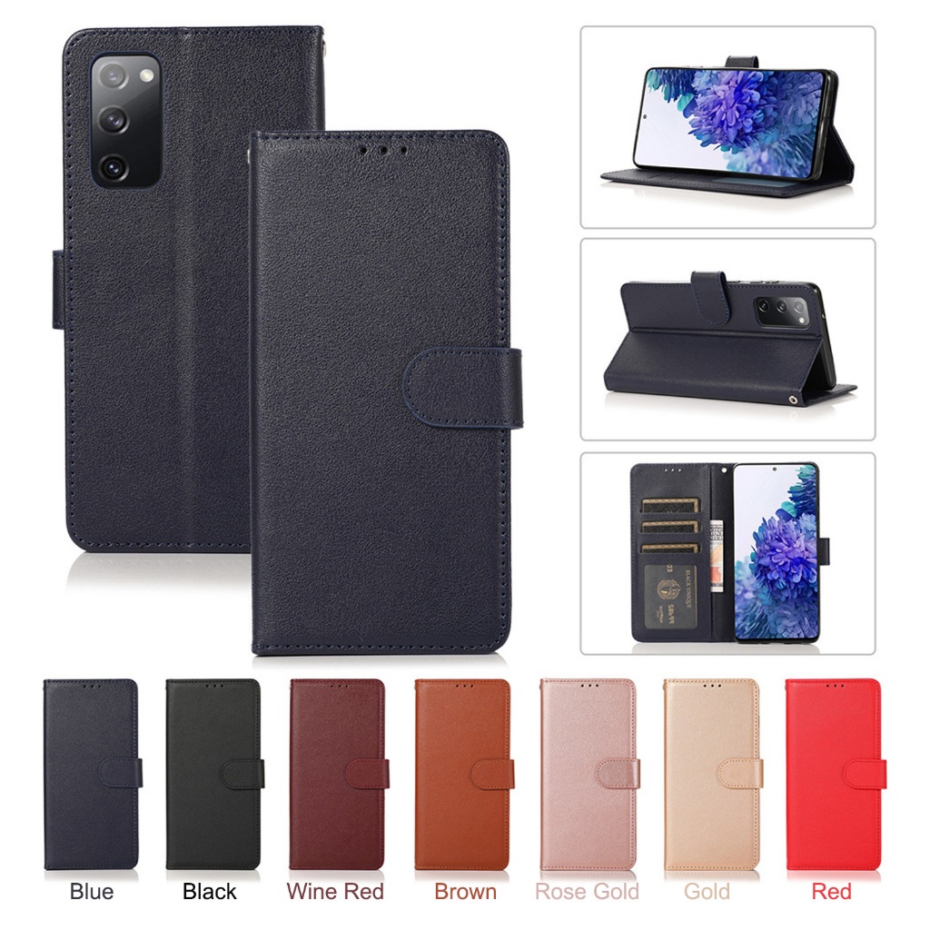 เคส Case for iPhone 6 6s 7 8 Plus ไอโฟน 5 5s SE 2016 SE2 2020 SE3 2022 X XS Max เคสฝาพับ เคสเปิดปิด โทรศัพท์หนัง PU Soft TPU นิ่ม ฝาพับ พร้อมช่องใส่บัตร และสายคล้องมือ สําหรับ Flip Cover Leather Wallet With Card Slots Holder ซองมือถือ