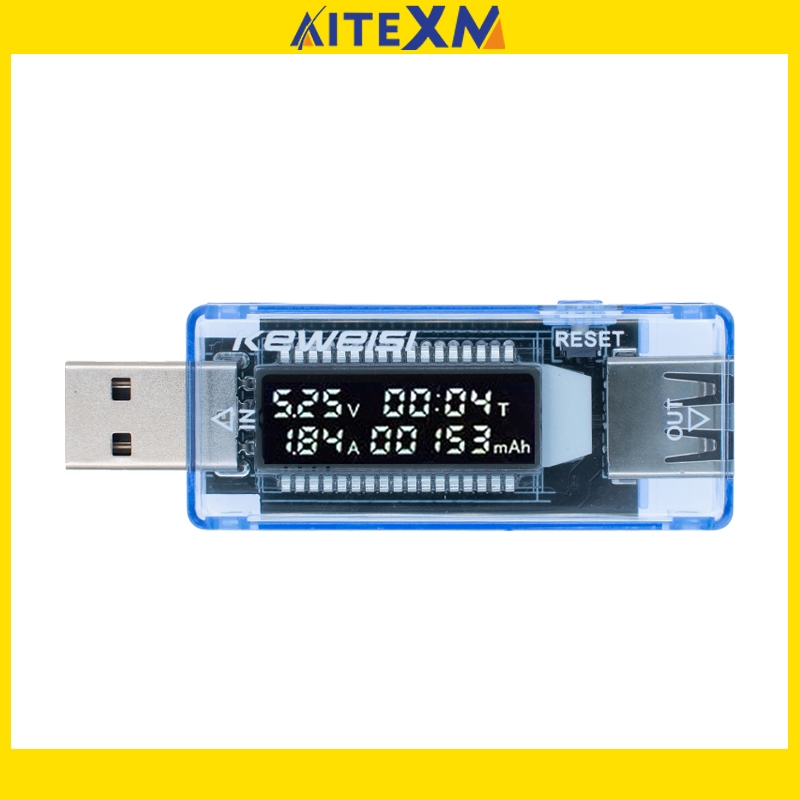 Kws-v20 เครื่องวัดแรงดันไฟฟ้า แรงดันไฟฟ้า แบตเตอรี่ เครื่องทดสอบ โวลต์ USB แรงดันไฟฟ้า ปัจจุบัน แพทย์ ชาร์จ ความจุ เครื่องทดสอบ พาวเวอร์แบงค์