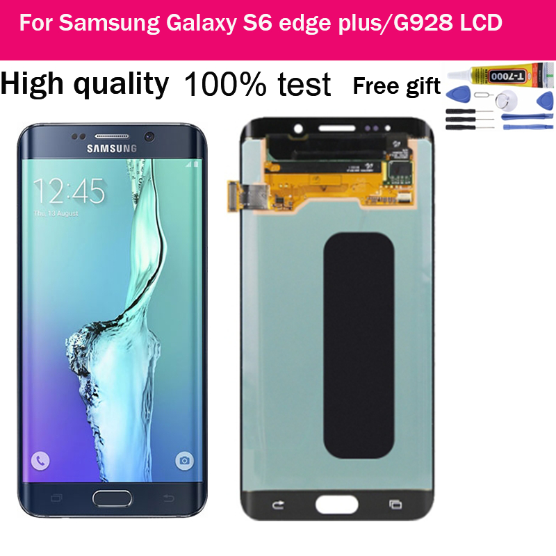อะไหล่หน้าจอสัมผัสดิจิทัล LCD แบบเปลี่ยน สําหรับ Samsung Galaxy S6 edge plus G928