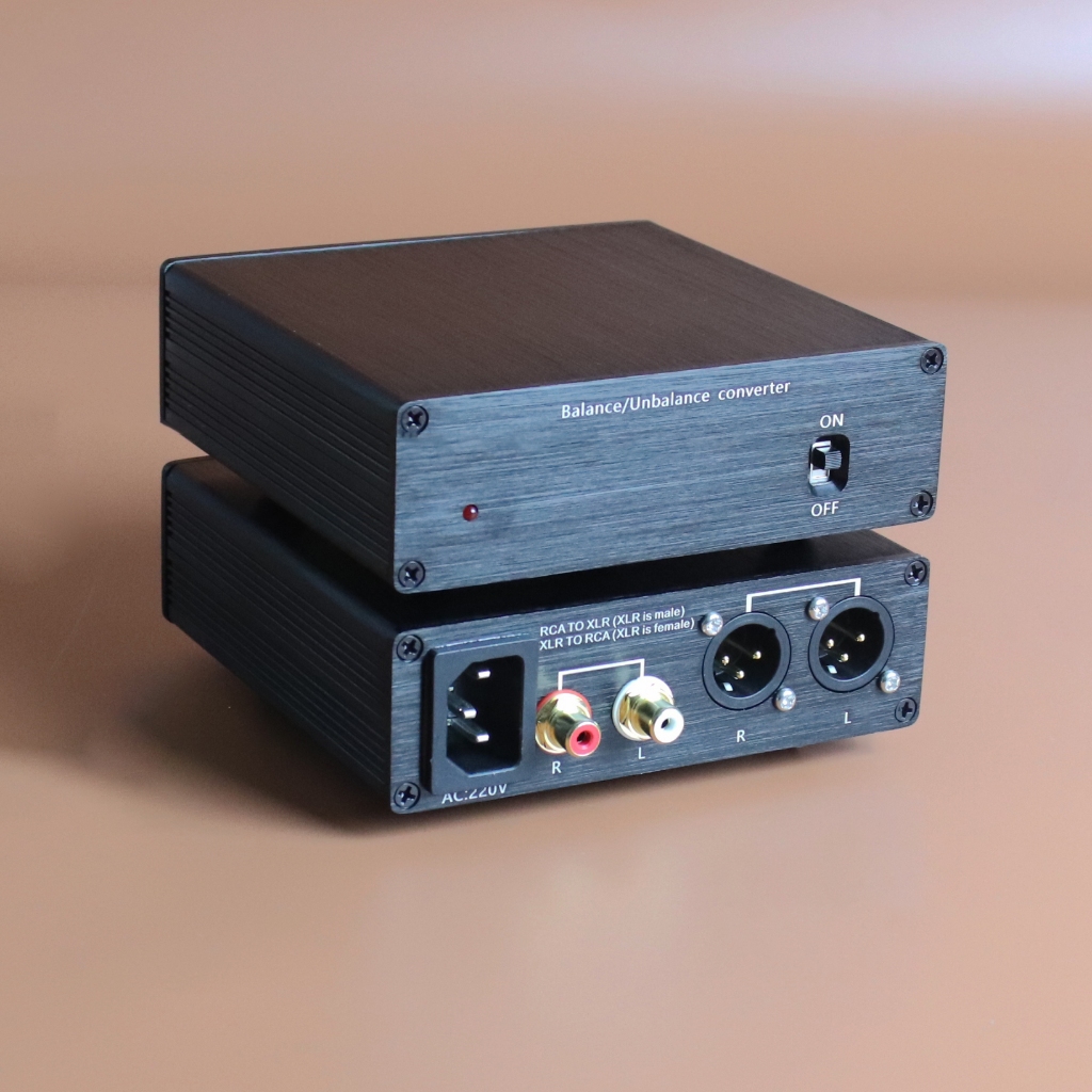 Hifi ตัวแปลงสัญญาณเสียงคู่ XLR เป็น RCA RCA เป็น XLR