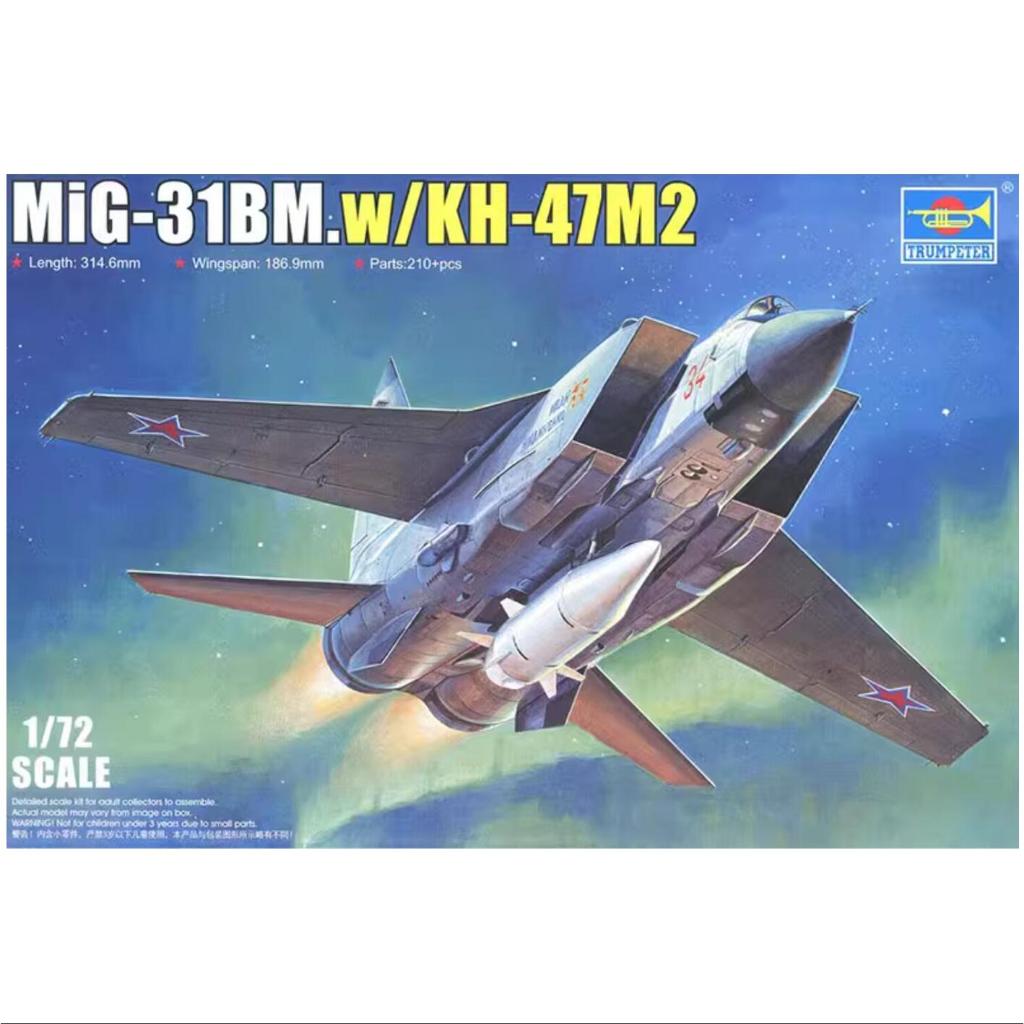 ชุดโมเดลทรัมเปเตอร์ 01697 สเกล 1/72 MiG-31BM.w/KH-47M2