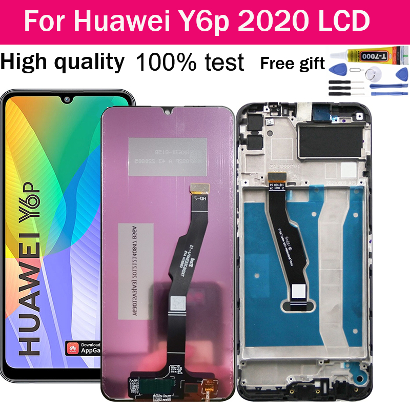 อะไหล่หน้าจอสัมผัส LCD แบบเปลี่ยน สําหรับ Huawei Y6p (2020)