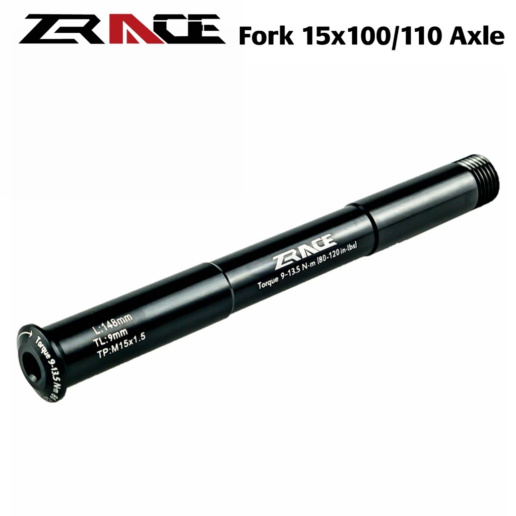 ใหม่ ตะเกียบหน้าจักรยานเสือภูเขา QR15x100/QR15x110 ROCKSHOX/FOX thru-axle rod อุปกรณ์ขี่