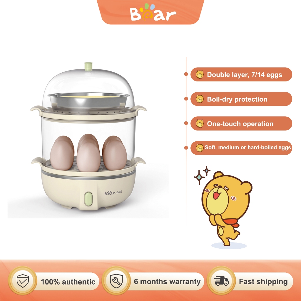 BEAR เครื่องนึ่งไข่ สองชั้น สำหรับไข่ 14 ฟอง ZDQ-B14Q1