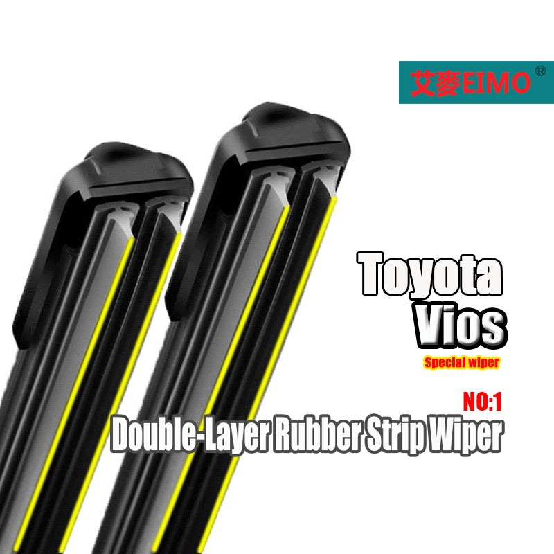 ที่ปัดน้ําฝน Toyota Vios (2007~2013)(2014~2021)24+14in ที่ปัดน้ําฝนแถบยางคู่
