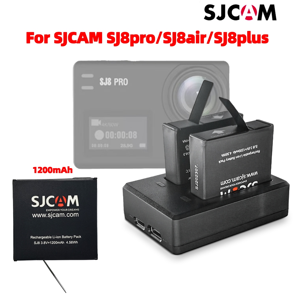 ที่ชาร์จแบตเตอรี่ อุปกรณ์เสริม สําหรับ SJCAM SJ8pro ,SJ8 air , SJ8 plus , SJ8 battery charger