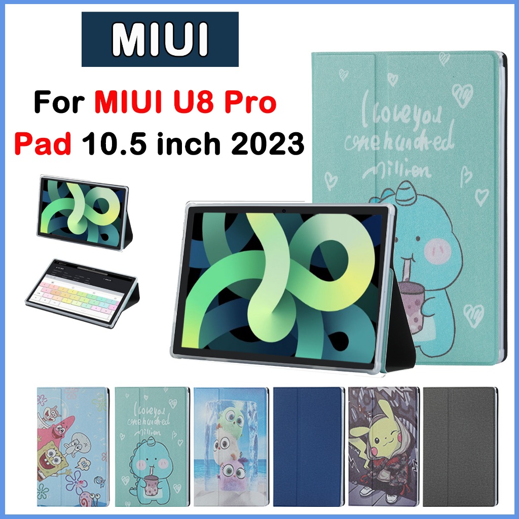 ใหม่ เคสแท็บเล็ต PC หนัง PU ลายน่ารัก คุณภาพสูง สําหรับ MIUI U8Pro Pad 10.5 นิ้ว 2023 MIUI u8 pro MI