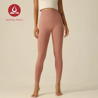 Moving Peach กางเกงเลกกิ้ง เอวสูง ไร้รอยต่อ สําหรับออกกําลังกาย ALG