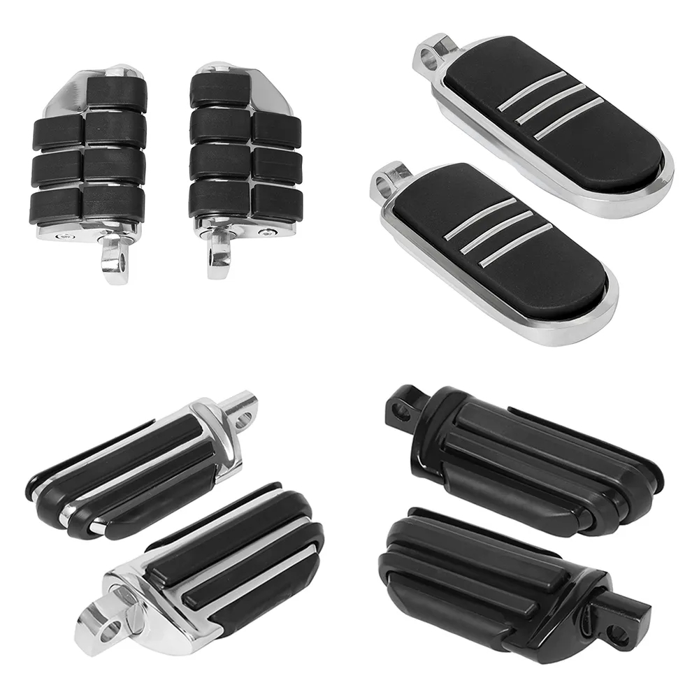 รถจักรยานยนต์ยาวปรับทางหลวงหมุดเครื่องยนต์ Guard หมุดเท้าสําหรับ Harley Sportster Softail Electra Glide Road King