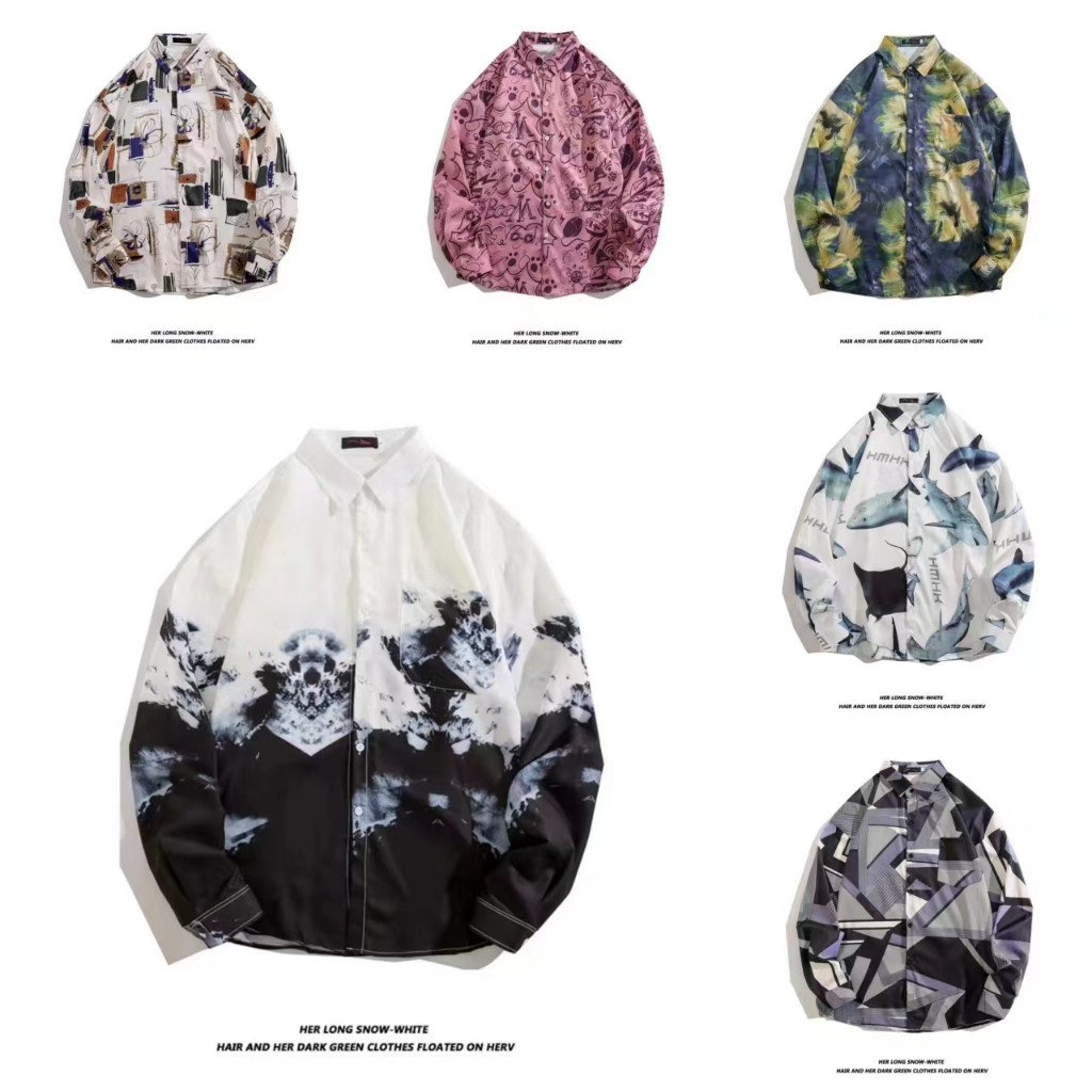 เสื้อเชิ้ตแขนยาว แฟชั่นสําหรับผู้ชาย รุ่น 2223