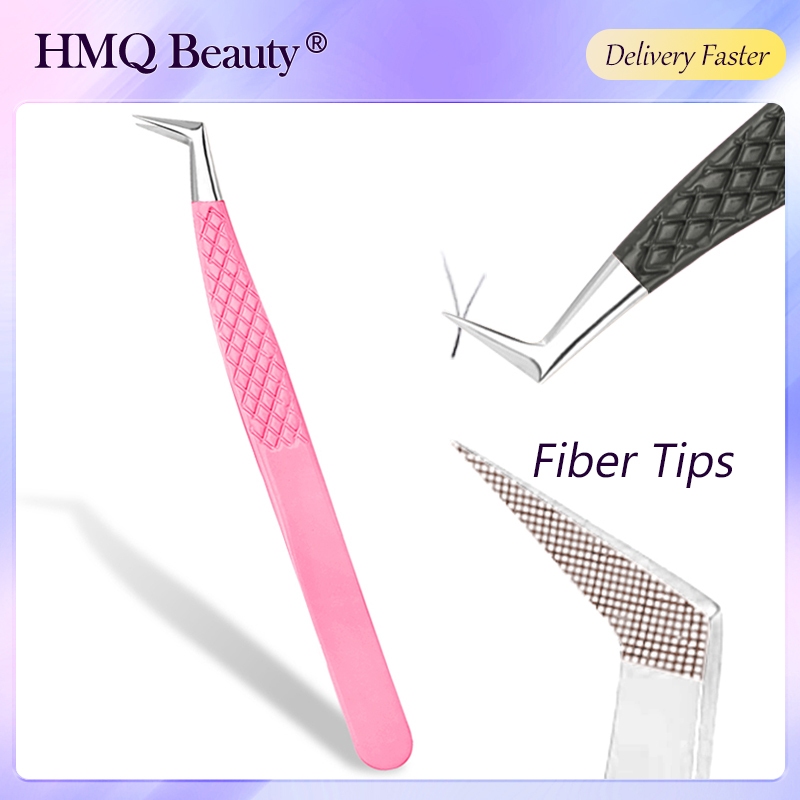 แหนบไฟเบอร์ แม่นยํา สําหรับต่อขนตาปลอม Mega Volume Mink Lashes Make Fans Boot isolation Artist เครื่องมือแต่งหน้า