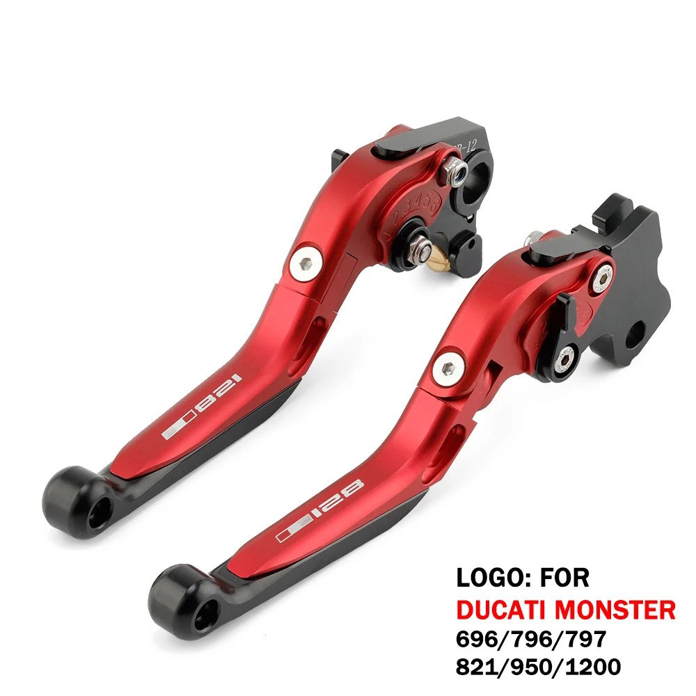 ก้านเบรกคลัตช์ ปรับได้ อุปกรณ์เสริม สําหรับรถจักรยานยนต์ DUCATI MONSTER 696 796 797 821 950 1200 S R 821