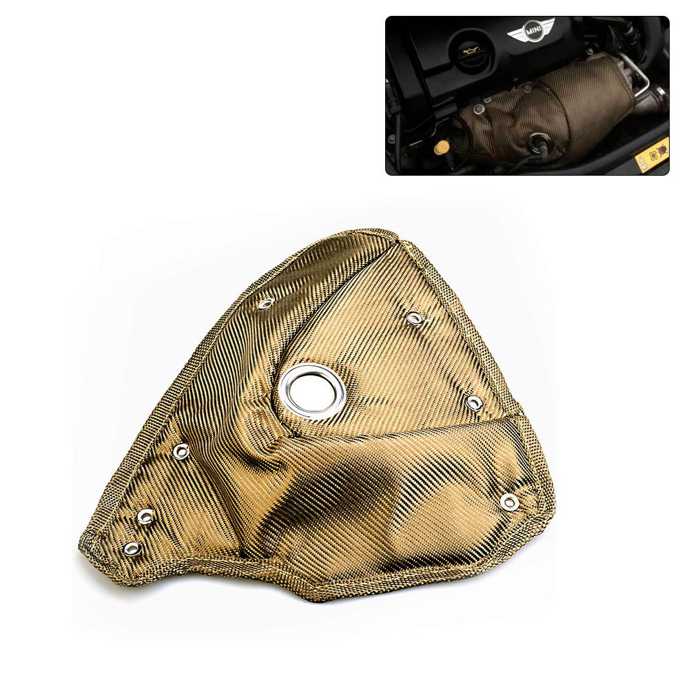 ผ้าคลุมกันความร้อนเทอร์โบไทเทเนียม สําหรับ Mini N14 N18 Mini R55 R56 1.6T