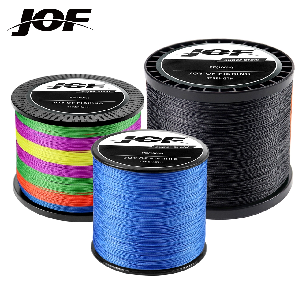 Jof สายตกปลา 300M 4 เส้น สายตกปลาถัก PE แข็งแรงมาก