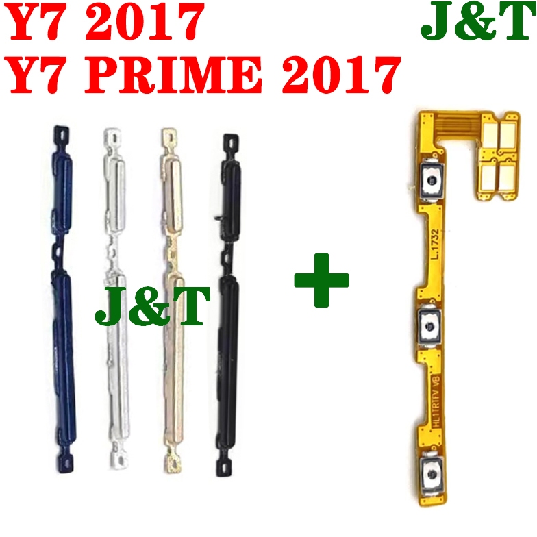 Y7 Prime 2017 ปุ่มกดเปิดปิด สายเคเบิ้ลอ่อน สําหรับ Huawei Y7 2017