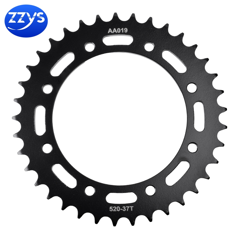 520-37t 43T Carburized เหล็กเฟืองด้านหลังสําหรับ Kawasaki W800 EJ800 19-23 KLE250 A1-A6 93-01 KLR650