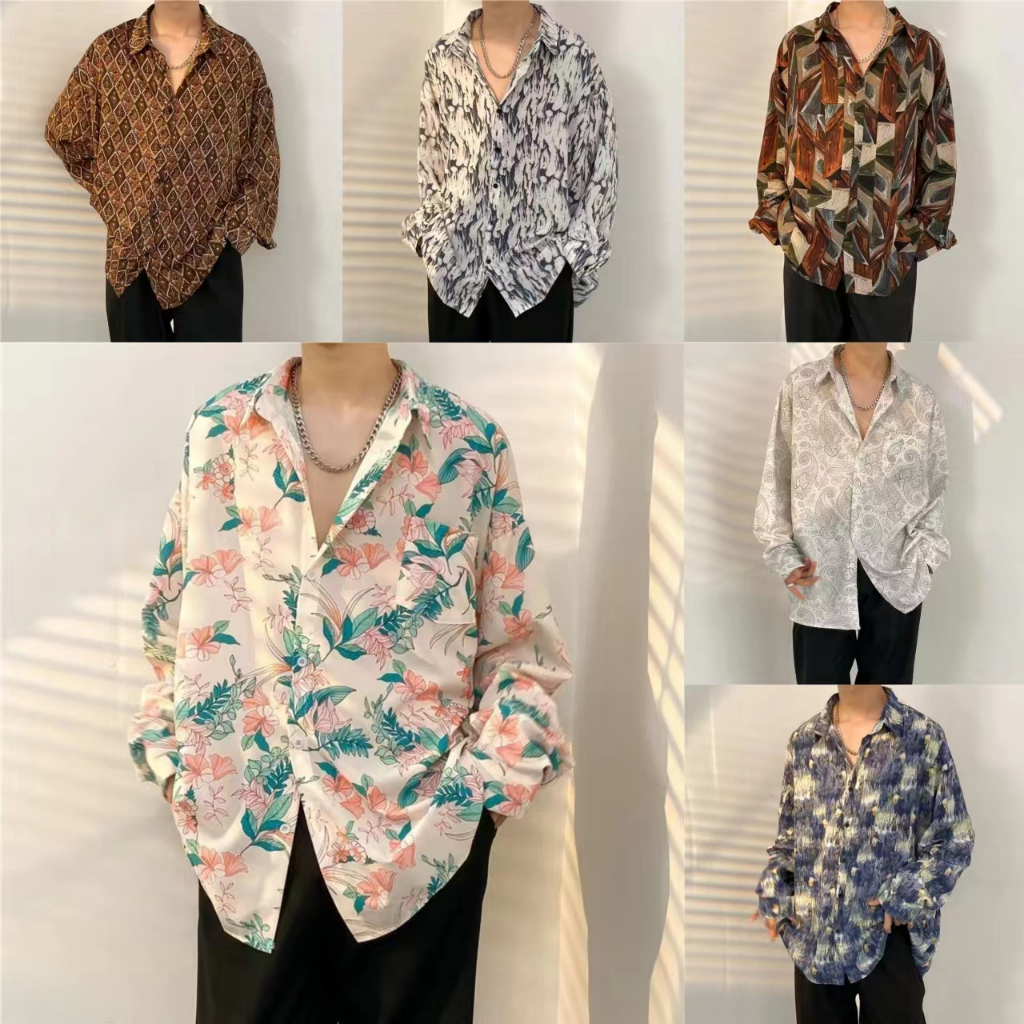 เสื้อเชิ้ตแขนยาว แฟชั่นสําหรับผู้ชาย รุ่น 2310